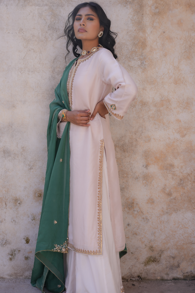Meera Kurta Set - Pink