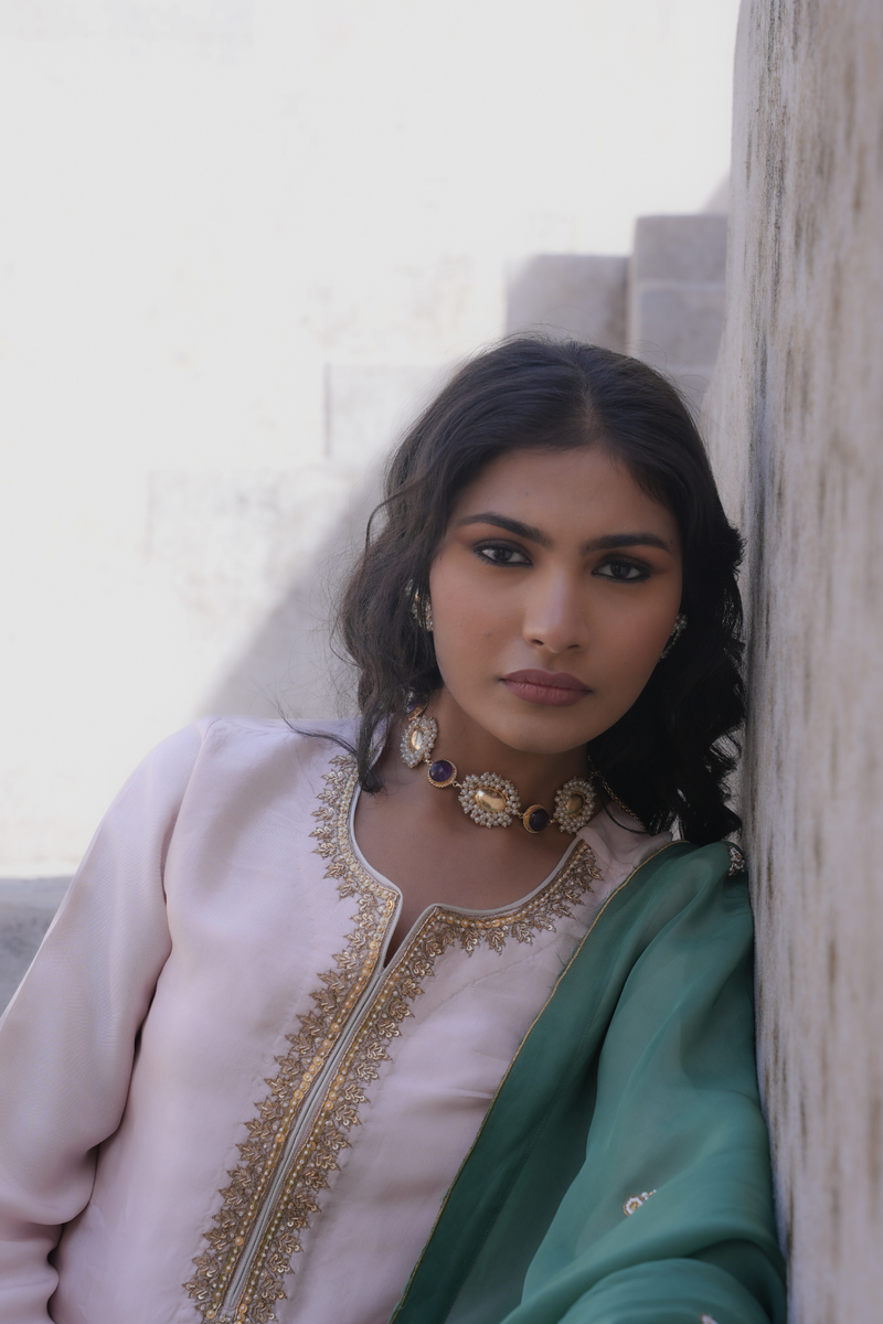 Meera Kurta Set - Pink