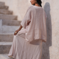 Meera Drape Set - Pink