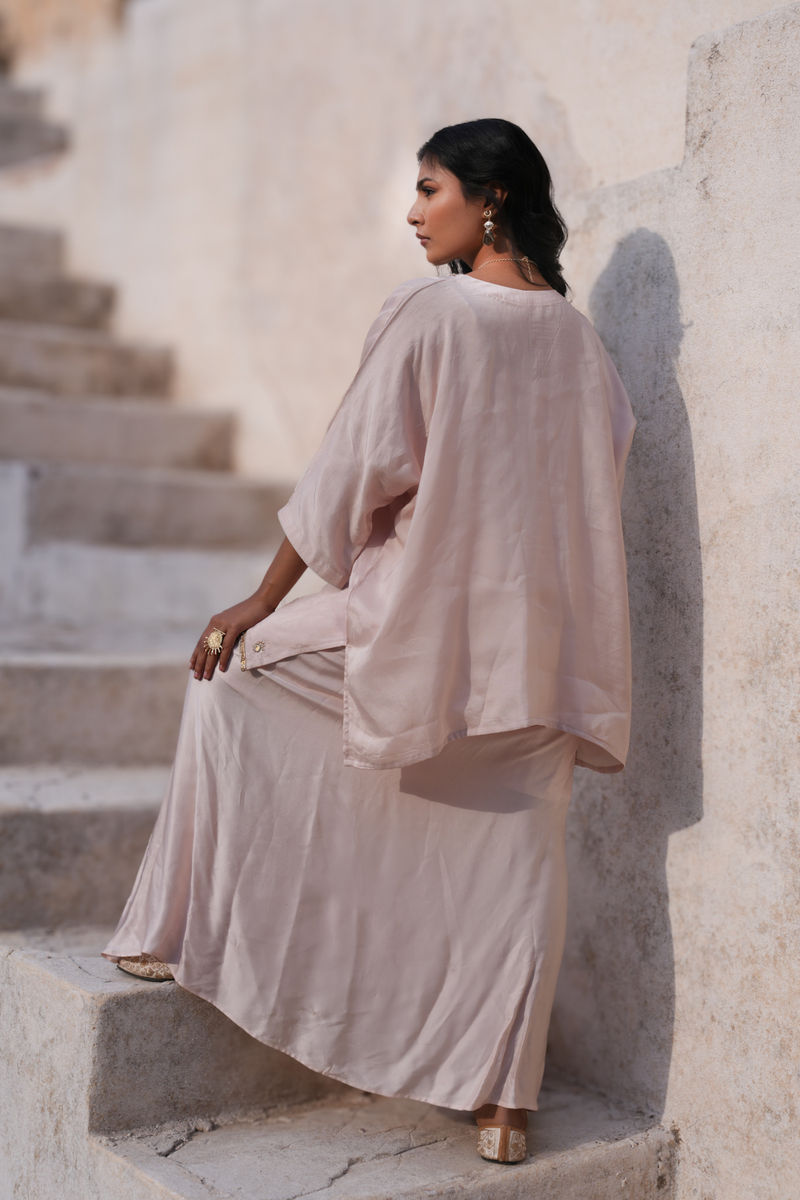 Meera Drape Set - Pink