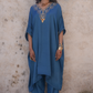 Sakhi Kaftan Set - Blue