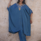 Sakhi Kaftan Set - Blue