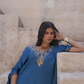 Sakhi Kaftan Set - Blue