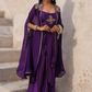 Sakhi Drape Set - Purple