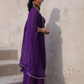Sakhi Drape Set - Purple