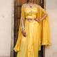 Sakhi Drape Set - Yellow