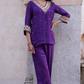 Sakhi Co-ord Set - Purple