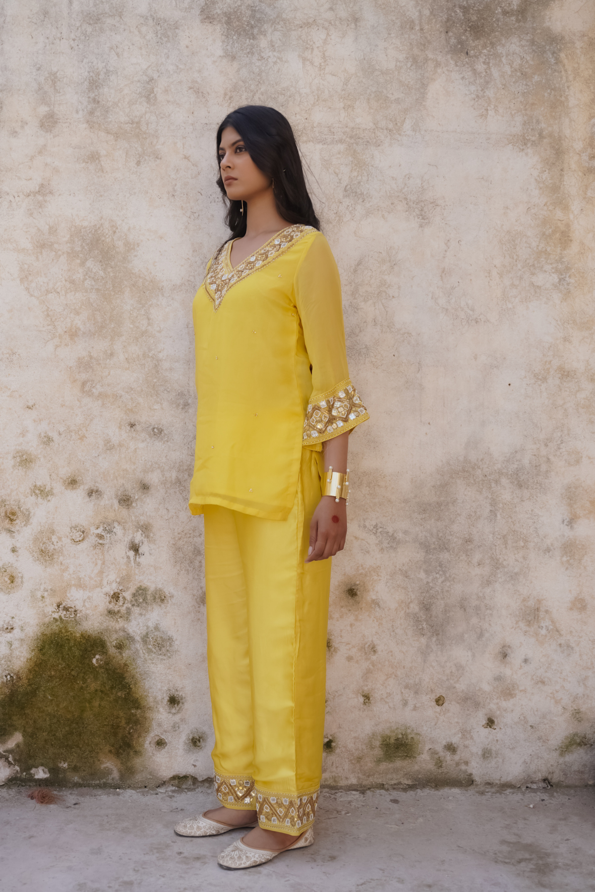 Sakhi Co-ord Set - Yellow